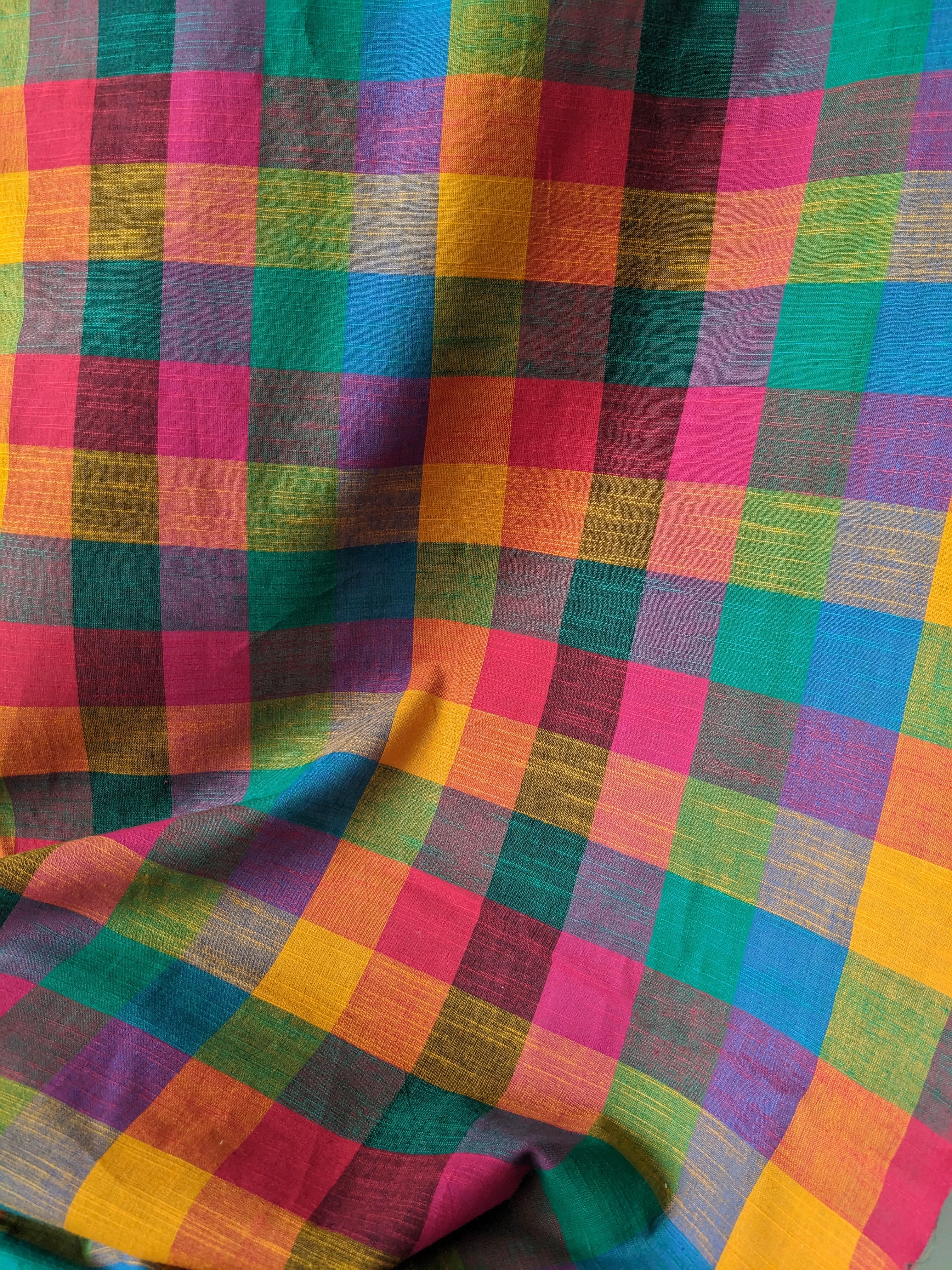 Medium 1.5" Checks - Bright Green