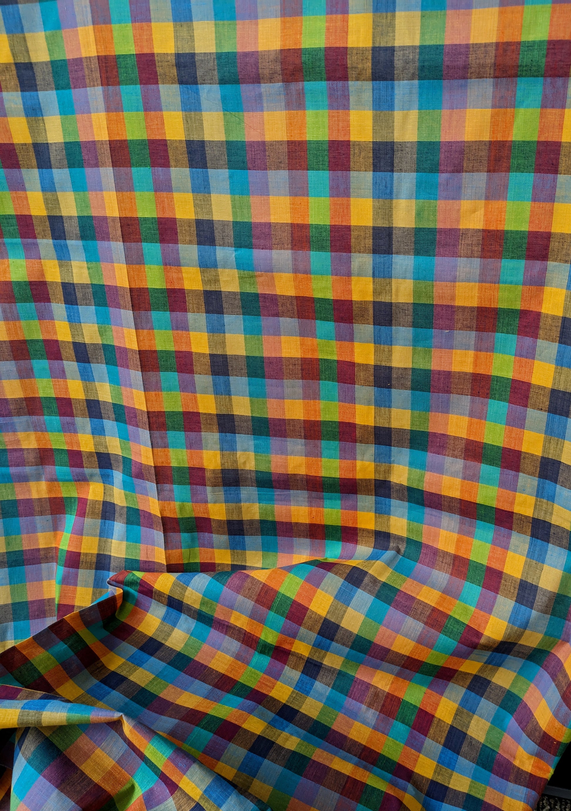 Rainbow Plaid-Rainbow – Fabrics by the yard