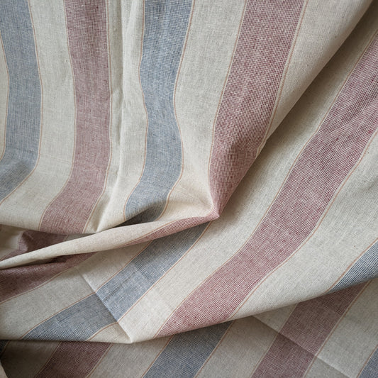 48" REMNANT - Merchant & Mills Striped Red and Blue Cotton